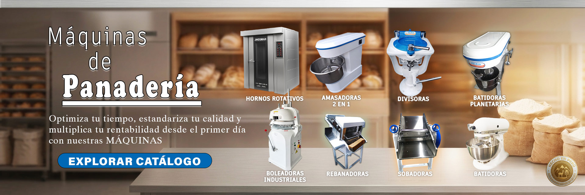 Maquinaria de Panadería Industria Jhosmar